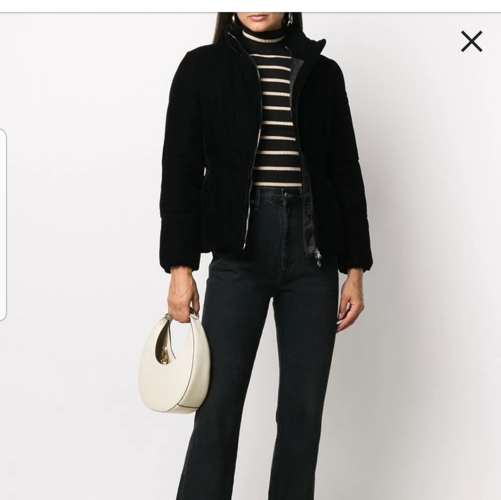 Armani black fur jacket